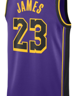 Los Angeles Lakers Lebron James Purple Swingman Jersey -Jordan Brand Edition