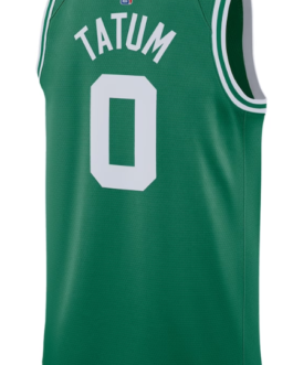 Unisex Boston Celtics Jayson Tatum Green Swingman Jersey  – Icon Edition