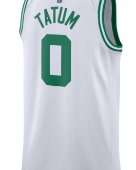 Unisex Boston Celtics Jayson Tatum White Swingman Jersey  – Icon Edition